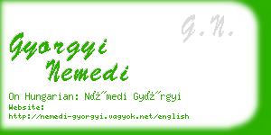 gyorgyi nemedi business card